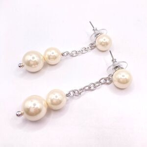 Pearl Chain Dangle Drop Earrings